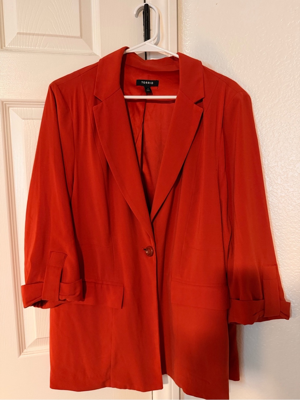 Torrid Pumpkin Orange Blazer
